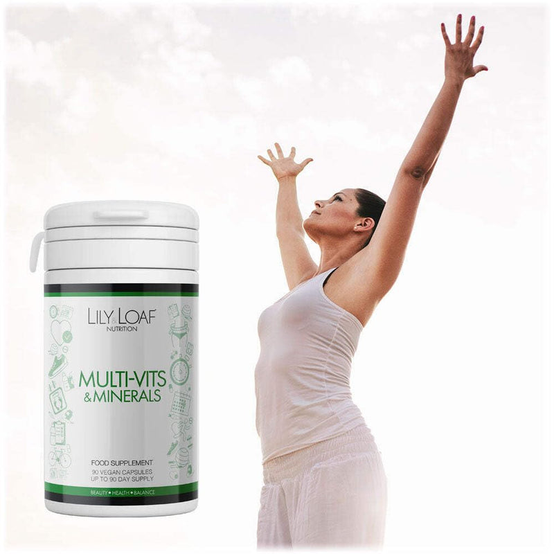 Multi-Vits & Minerals - Upto 90 Day Supply - 90 Vegan Capsules - 25 Essential Nutrients