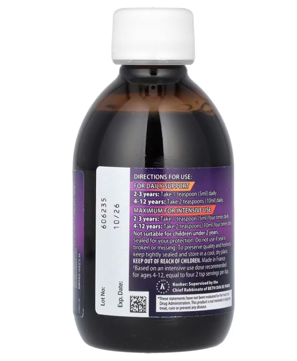 Sambucol Black Elderberry Syrup and Gummies - 7.8 Fl Oz, 30 Count Bundle | For Kids, Elderberry Supplement with Vitamin C and Zinc, Syrup & Chewable Gummies for Children Kids Syrup + Gummies