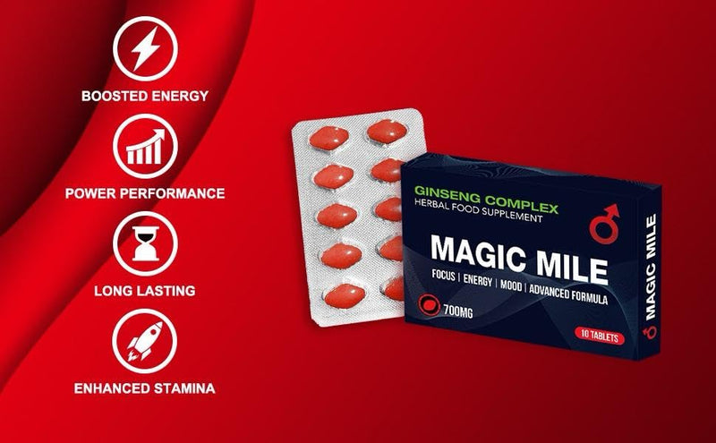 RED 7000mg | Stronger | Longer | Harder | Performance | Extra Strength Enhancing Pills, Stamina Endurance Booster Supplement Pills for Men | 10 Ginseng & Maca Tablets