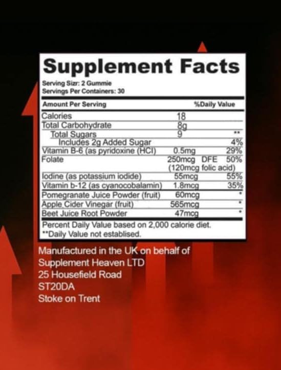 Vigor Boost Male Performance – Energy & Vitality Supplement for Men – Natural Gummies – Supports Stamina, Strength & Wellness – 60 Gummies – UK Regulated Food Supplement