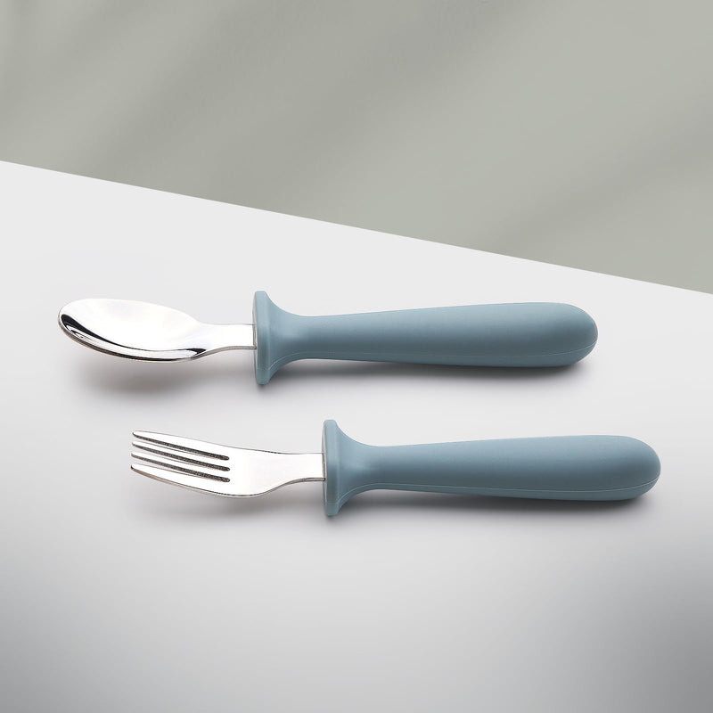 [Australia] - Toddler Utensils, 6 Pack kids Silverware Set with Silicone Handle, 18/8 Stainless Steel Children Safe Forks and Spoons, Dishwasher Safe 