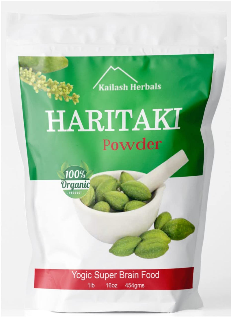 [Australia] - Organic Haritaki Powder USDA Certified Organic, 1 Pound - Terminalia chebula - Digestive Health - Detoxification & Rejuvenation for Vata* 1 Pound (Pack of 1) 