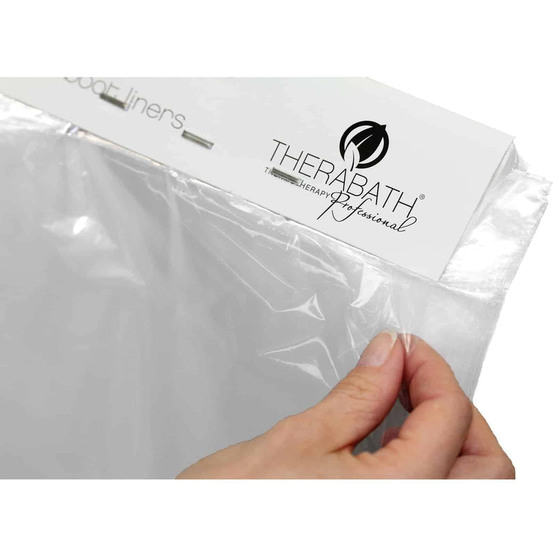 [Australia] - Therabath Disposable Mitt and Boot Liners, for Arthritis and Skin Therapy, Paraffin Wax Liners for Hands and Feet, Use with Insulated Mitts and Boots, for Home and Spa, Made in the USA, 100 Count 