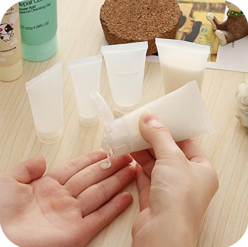 UPSTORE 20PCS Emply Plastic Cosmetic Soft Tube Vial Bottles with Flip Cover Makeup Travel Sample Packing Storage Holder Container for Facial Cleanser(100ml/3.4oz) (Pack of 2) 100 ml (Pack of 2)