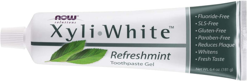 [Australia] - NOW Solutions, Xyliwhiteâ„¢ Toothpaste Gel, Refreshmint, Cleanses and Whitens, Fresh Taste, 6.4-Ounce (Pack of 4) 