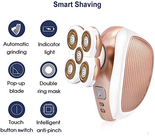 [Australia] - Painless Electric Razor for Women, Rechargeable Waterproof Electric Shaver, Cordless Hair Remover for Legs Face Lips Bikini Body Trimmer - As Seen On TV (Upgraded) 