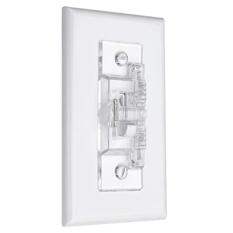 [Australia] - Light Switch Guard, ILIVABLE Child Proof Wall Switch Plate Protects Your Lights or Circuits from being Accidentally Turned On or Off by Children and Adults (Clear) Clear 