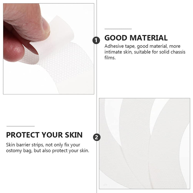 [Australia] - 40pcs Skin Barrier Strip Elastic Ostomy Barrier Tape Waterproof Hydrocolloid Extenders Pressure Sensitive Sticker ostomy supplies colostomy supplies for Ostomy Bag Supplies 