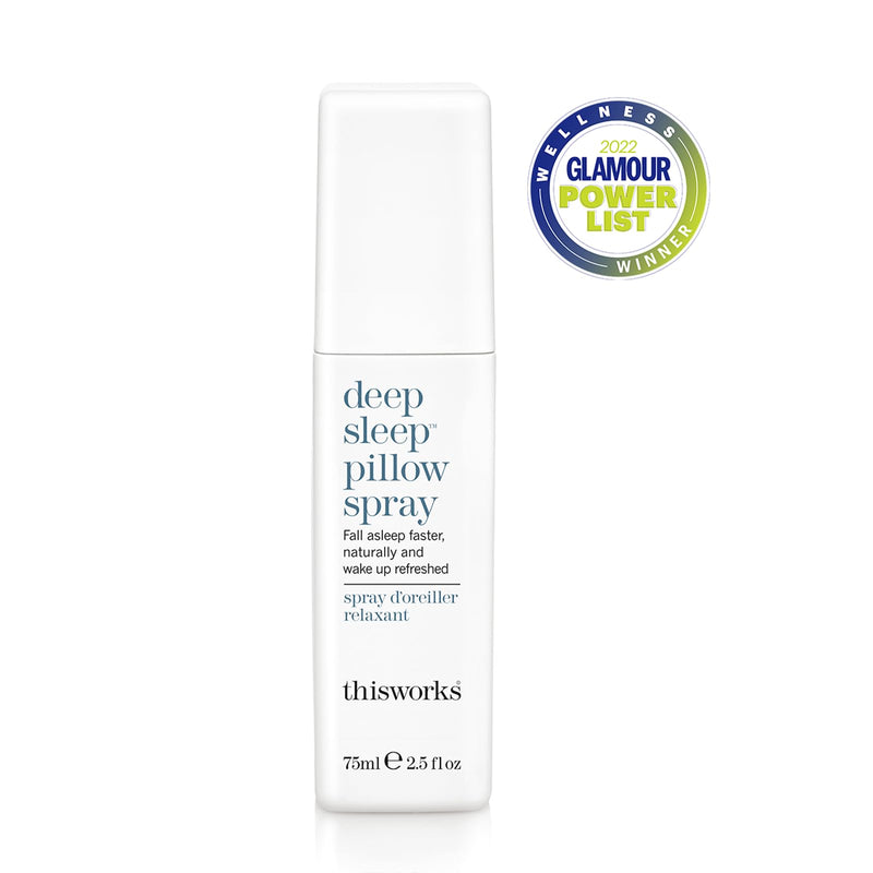 This Works Deep Sleep Pillow Spray 2.5 fl oz - Aromatherapy Sleep Mist | Natural pillow mist with Lavender, Camomile & Vetivert essential oils for calmer, more restful nights 2.5 Fl Oz (Pack of 1)