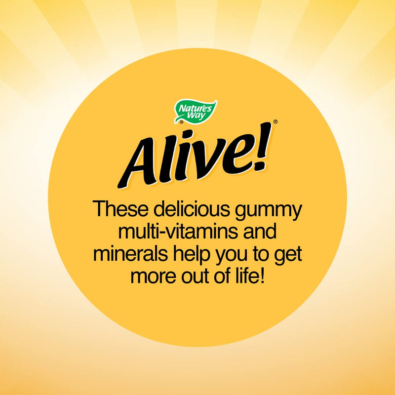 Alive! Hair, Skin & Nails Supplement | Contains 2,500mcg of Biotin | 60 Gummies (1 Month Supply) | Delicious Multivitamin Gummies to Nourish Your Hair, Skin & Nails.