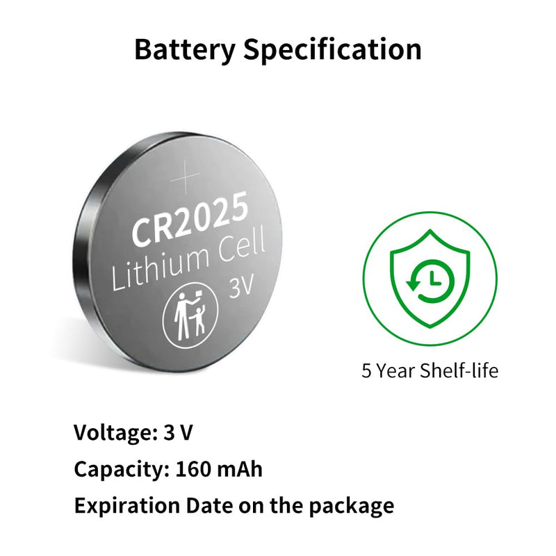 [Australia] - CR2025 Battery (10 pcs) 