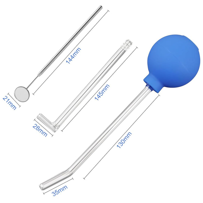 [Australia] - Riisoyu Tonsil Stone Removal Tool, Tonsilclin Tonsil Stone Cupping Glass with Suction Pipette Cupping Head Dental Mirror Tonsil Stone Remover for Bad Breath Oral Care Fresh Breath 