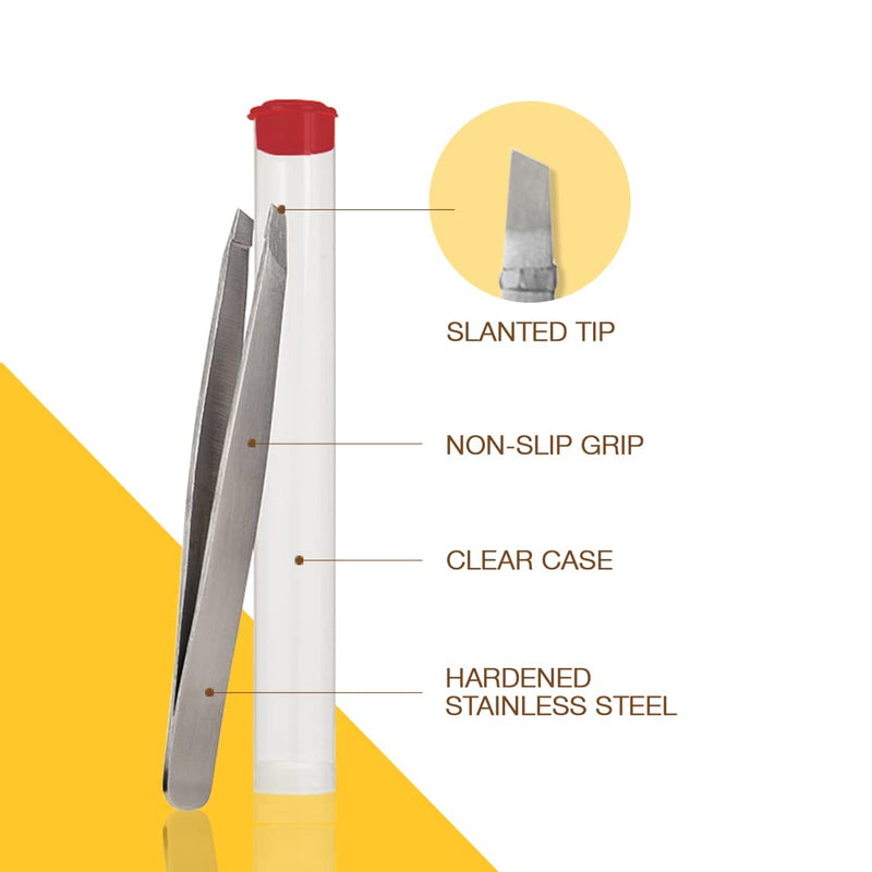 [Australia] - GiGi Slanted Tweezer for Ingrown Hair and Stubble Removal 