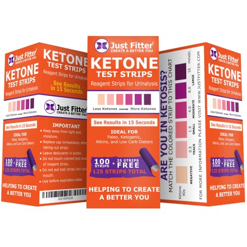 [Australia] - Ketone Keto Urine Test Strips. Look & Feel Fabulous on a Low Carb Ketogenic or HCG Diet. Get Your Body Back! Accurately Measure Your Fat Burning Ketosis Levels. 