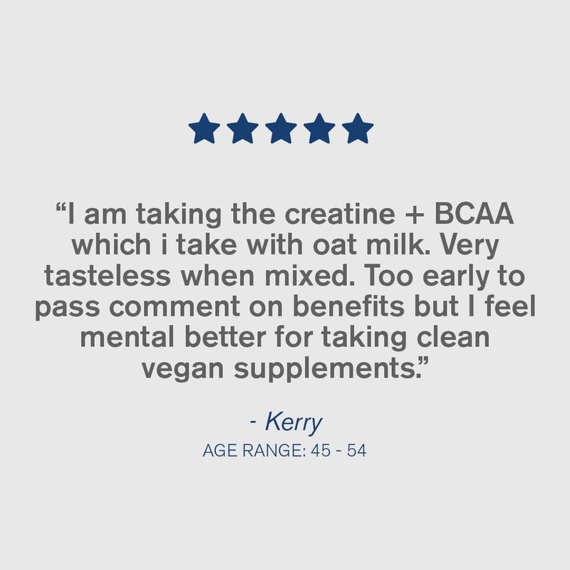 Creatine & BCAA Powder, 5,000mg Pure Micronised Creatine Monohydrate | 3,000mg BCAAs, Easily Dissolves & Lab Tested | Unflavoured, No Additives, Vegan, Dairy & Gluten Free | 30 Servings