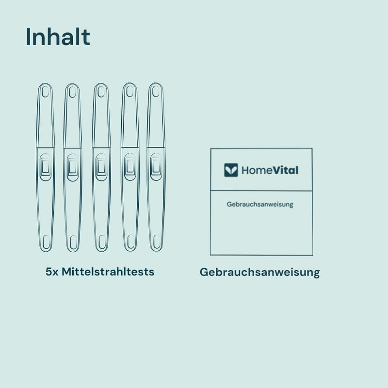 [Australia] - HomeVital Ovulation test with sensitivity 30mlU/ml (5 pieces) - Fertility test for women - Ovulation test strip kits - Ovulation tests Get pregnant & increase fertility Aids 