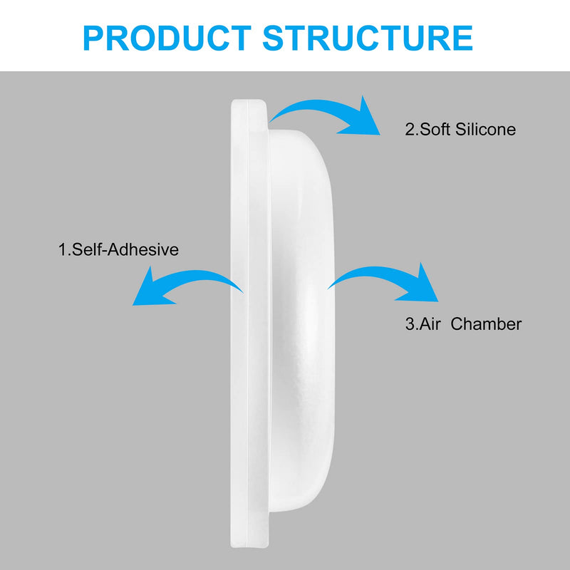 [Australia] - Eyeglass Nose Pads, Comfort Soft Silicone Glasses Nose Pad, Anti-Slip Heighten Air Chamber Glasses Grips for Eyeglasses and Sunglasses, with Sticky Backing (10 Pairs, Clear) 10 Clear Pairs 