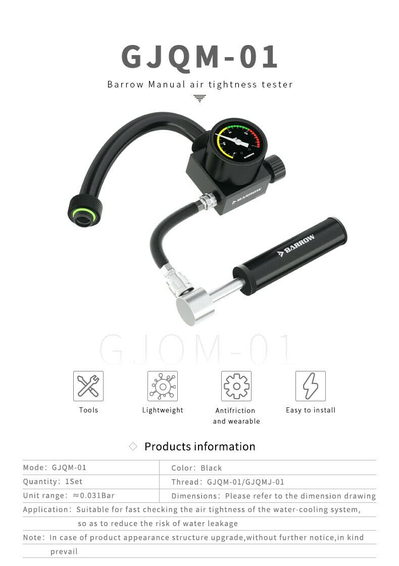 [Australia] - Barrow Manual air Tightness Tester 