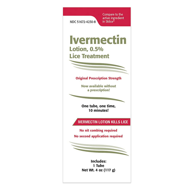 [Australia] - TARO Ivermectin Lotion 0.5% Lice Treatment for Adults - Prescription Level Hair Lice Treatment, Effective Solution Kills Eggs and Nits, No Nit Combing, Single Application use 