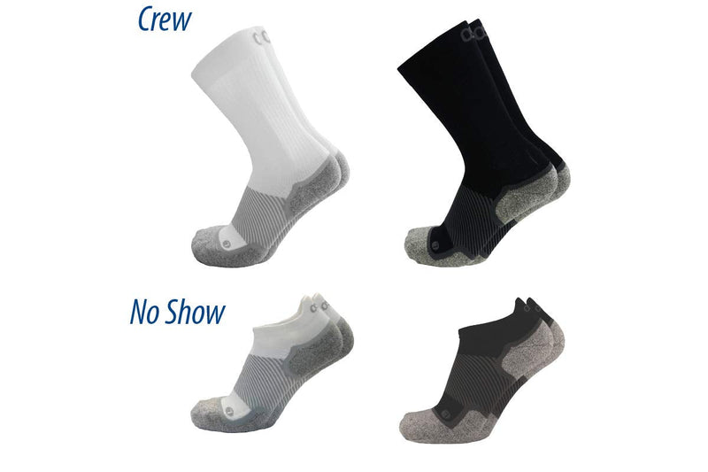 OrthoSleeve Wellness Care Socks Medium White No Show