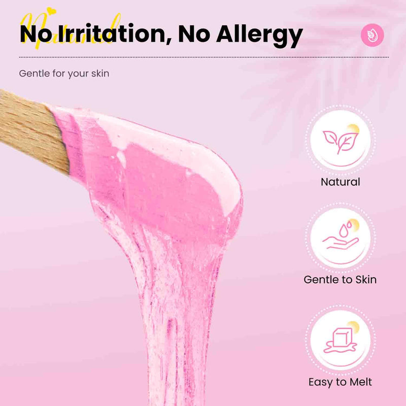[Australia] - Waxfans Wax Beads, Wax Beads for Hair Removal 1.1lb,for Brazilian Waxing,Bikini Wax Sexy Bikini(4 pack) Pink-4P 