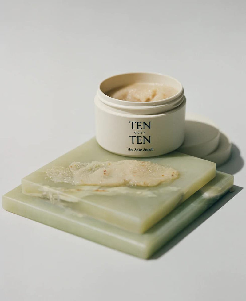 [Australia] - tenoverten - The Sole Scrub Exfoliating Foot Treatment | Clean, Natural, Non-Toxic Hand, Foot + Nail Care (6.8 oz | 200 ml) 6.8 Ounce (Pack of 1) Multicoloured 