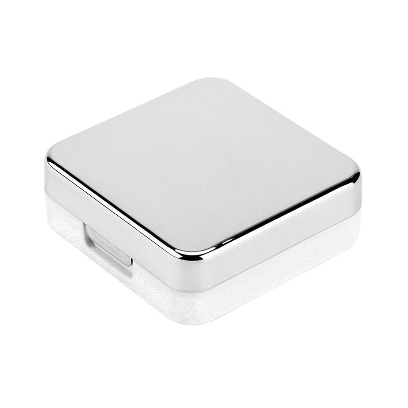 [Australia] - Uxsiya Mini Contact Lens Case Portable Contact Lens Case for Contact Lenses and Travel Silver/Black Modern 