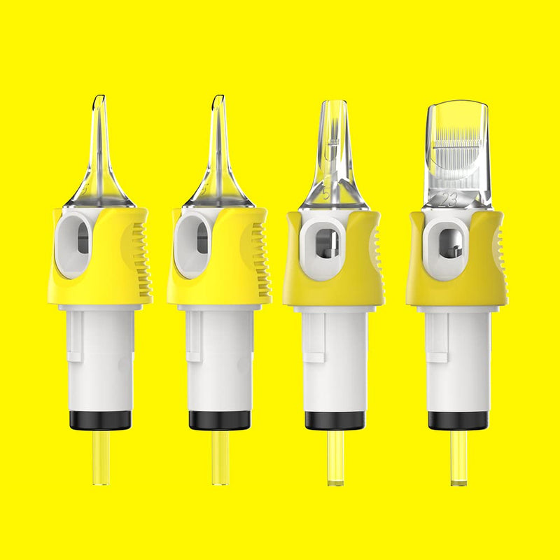 [Australia] - Hawink 3RL Tattoo Needles Cartridge #10 Bugpin 3 Round Liner X-Taper 16PCS with Membrane Professional Disposable Finger Ledge Cartridges EN05S-FG-16-1003RL 1003RL 