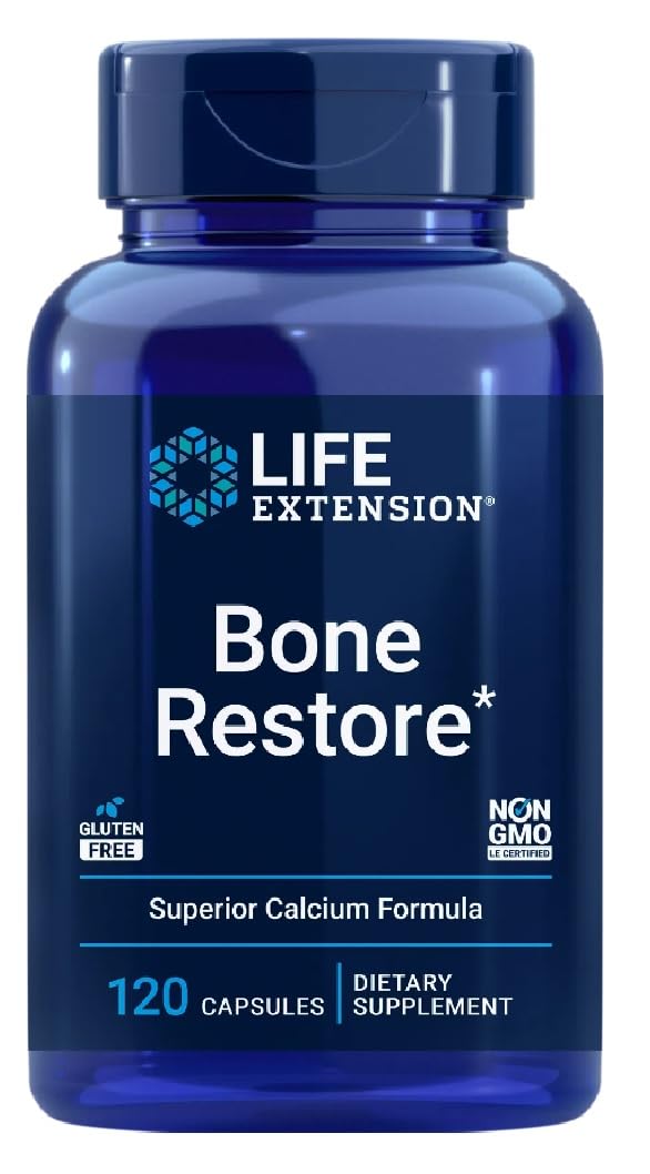 Life Extension - Bone Restore | Support for Bone Health with Essential Minerals - 120 Capsules