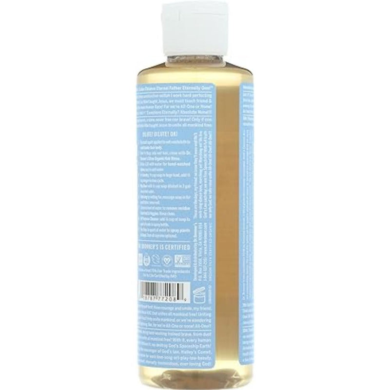 [Australia] - Dr. Bronner's, Baby Soap Liquid Castile, 8 Fl Oz Unscented 8 Fl Oz (Pack of 1) 