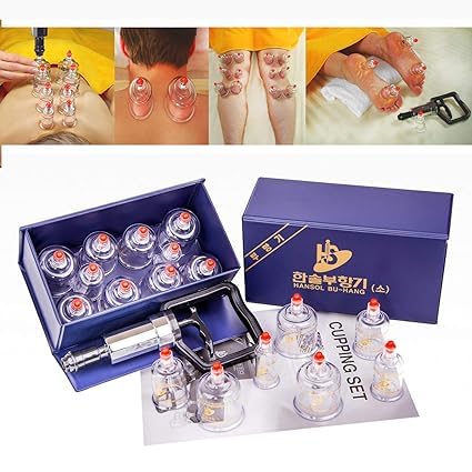[Australia] - LENITH Professional Cupping Set Cupping Kit Equipment Set with Pumping Handle 10 Cups & English Manual (Made in Korea) Small 
