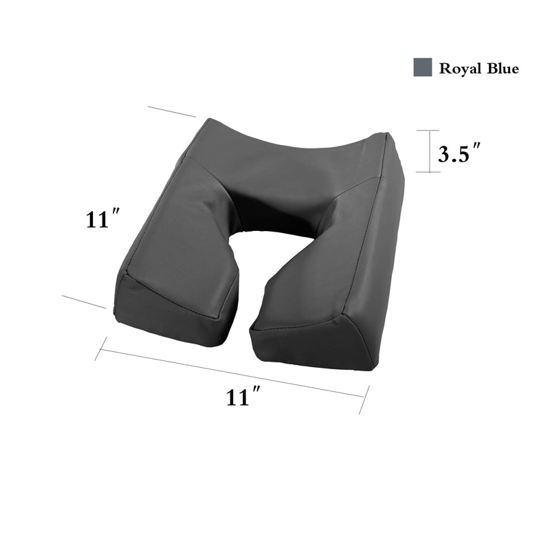 [Australia] - Master Massage Ergonomicdream Face Cushion Pillow Memory Foam Universal Headrests Cradle In Royal Blue (10076W) 