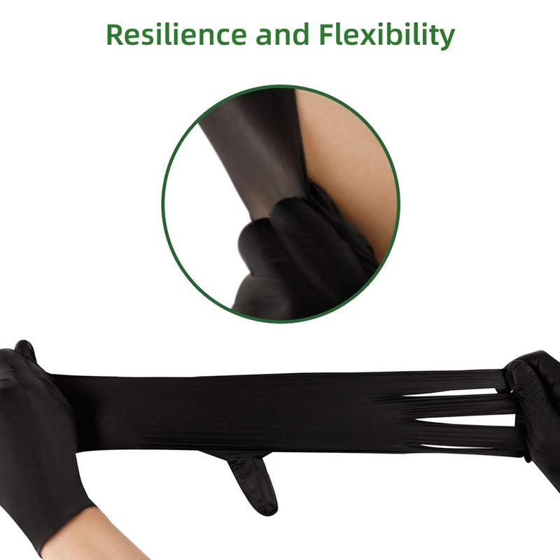 [Australia] - Nitrile Disposable Gloves Pack of 100, Latex Free Safety Cooking Working Gloves for Food Handle or Industrial Use Large (Pack of 100) 