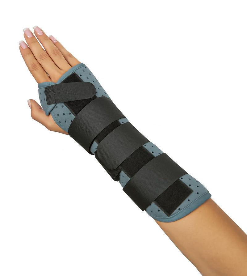 Adjustable Wrist Brace for Carpal Tunnel, Arthritis, Tendonitis, Sprain, and Injury Support Left Hand Wrist Stabilizer with Removable Metal Splint, Breathable, Lightweight, Ergonomic Design for Night or Day Use, Unisex, Small Left - S