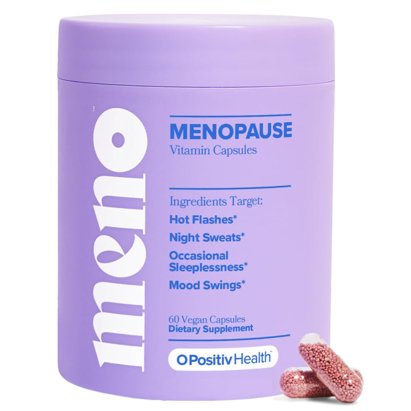 [Australia] - O Positiv MENO Vitamins for Menopause - Hormone-Free Menopause Supplement for Women - Black Cohosh & Ashwagandha KSM-66 - Helps Relieve Hot Flashes, Night Sweats, Mood Swings - 30 Servings (Pack of 1) Menopause Vitamins (Pack of 1) 