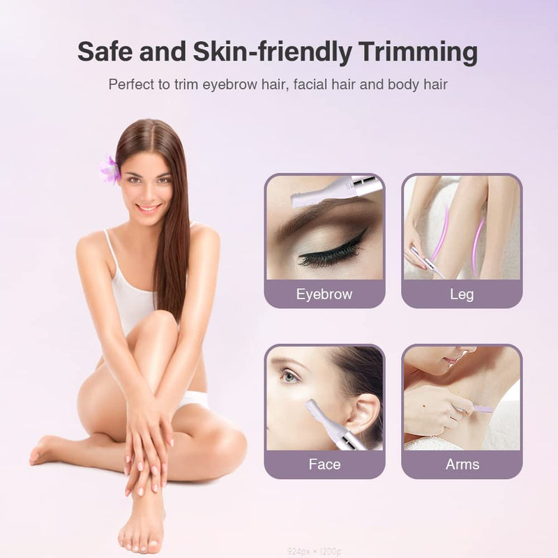 [Australia] - TOUCHBeauty correction trimmer for body and face waterproof nose hair trimmer precision trimmer for the removal of eyebrow hair, nose, ears, facial hair AG-1658Z (purple) purple 