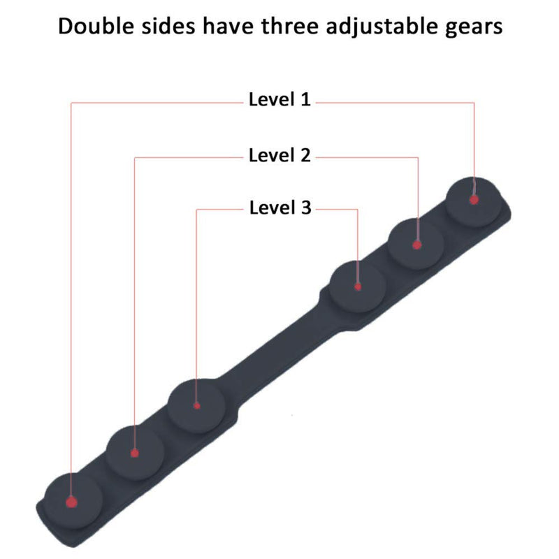 [Australia] - 4 PCS Extended Silicone Bands Anti-Tightening Strap for Masks to Prevent Ear Pain,Adjustable Comfort mask Grips Extension Buckle Holder Hook Ear Strap,Black 4 Count (Pack of 1) Black 