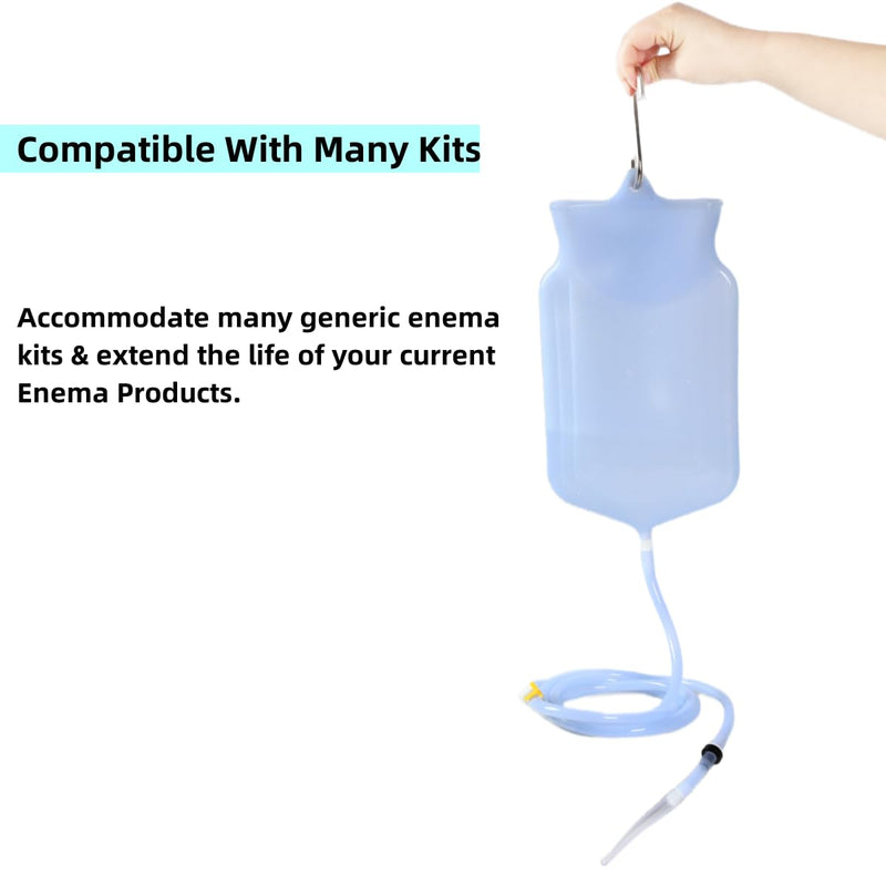 [Australia] - Enema Kit Replacement Part Silicone Enema Hose Colon Cleansing Accessories 