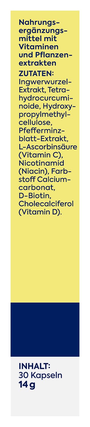 [Australia] - Zirkulin White Curcuma 30 Capsules - Premium Curcuma High Dose & High Bioavailability - Promotes Gastrointestinal Wellbeing & Strengthens the Immune System - with Biotin, Niacin, Ginger & Vitamin C + D 30 Pieces (Pack of 1) 