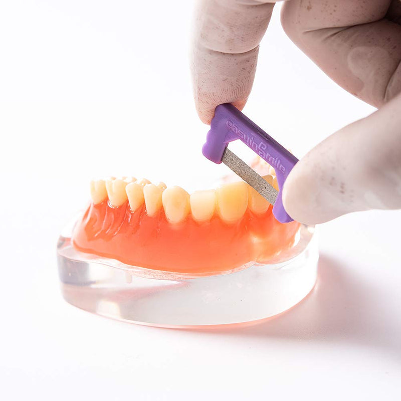 Orthodontic Interproximal Reduction Strips 10PCS Dental IPR/IR Striping System Teeth polishing Strip Single-Hand Use Tooth Enamel Repair Kit (Purple Color) Purple Color