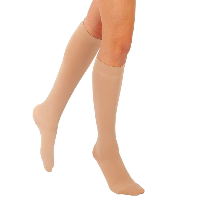 [Australia] - RIEMTEX medical graded compression stockings class 2 CCL2 closed toe calf stockings thrombosis stockings women and men black or beige size 6 
