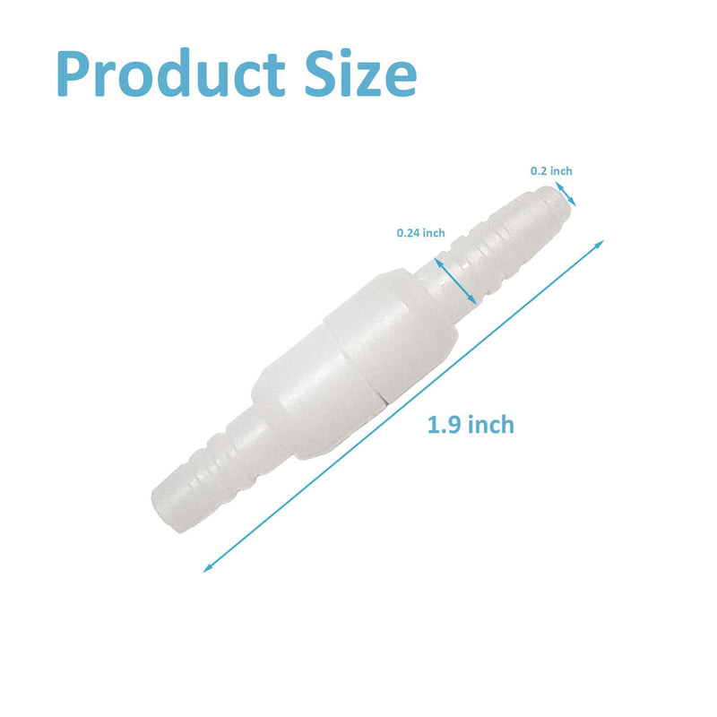 [Australia] - 5PCS Oxygen Tubing Swivel Connector Supply for Home Oxygen, 360 Degree Swivel, Avoid Tube Tangles, Oxygen Concentrator Accessories 
