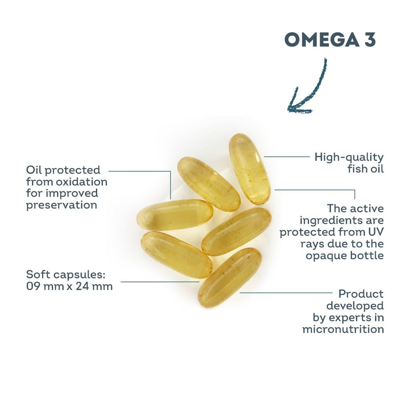 Omega 3 Fish Oil 2000mg – 1000mg EPA & 500mg DHA – 1600mg Omega-3 Fatty Acids – Supports Heart, Brain & Vision – 60 Easy-to-Swallow Softgels – Up to 2-Month Supply – Vitavea