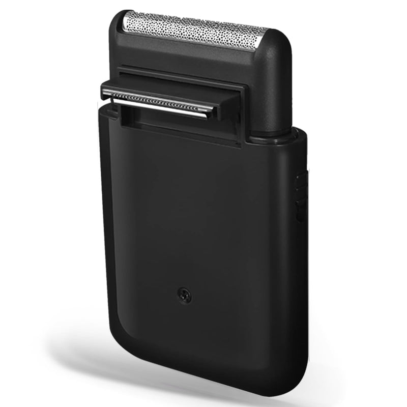 Foil Shaver for Men Multifunction Stubble Trimmer with Pop-Up Sideburn Razor Cordless USB Rechargeable Mini Travel Shaver for Beards & Facial Hair Black