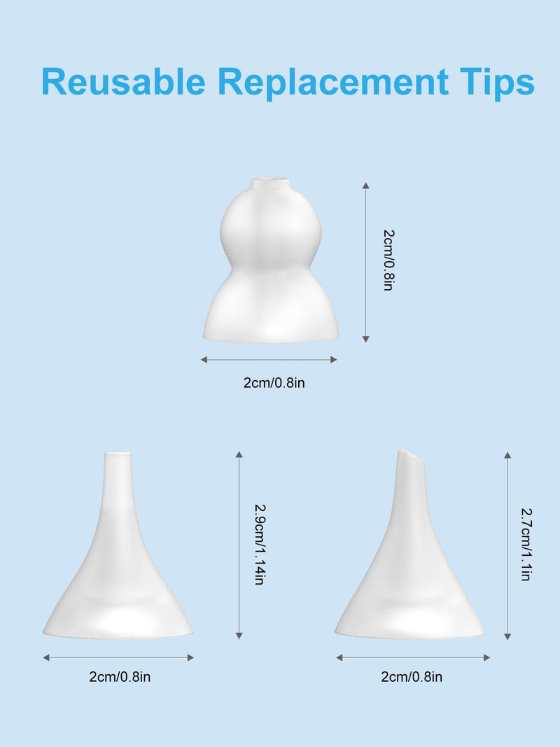 [Australia] - Nasal Aspirator Replacement Tips 6 Pcs, Food-Grade Silicone, Ultra-Soft Baby Nose Sucker Replacement Parts Compatible with GROWNSY, Watolt, LittleTora, HEYVALUE, Cocobela, X-Bosak 