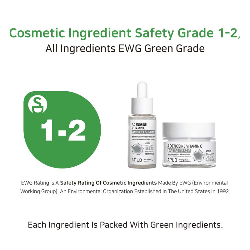 APLB Adenosine Vitamin C Ampoule Serum | ADENO VITA CEN™ 38.8% 1.35 FL.OZ/Korean Skincare, Wrinkle care, Deep hydration, Sensitive skin, Revitalize for gentle and improve skin texture
