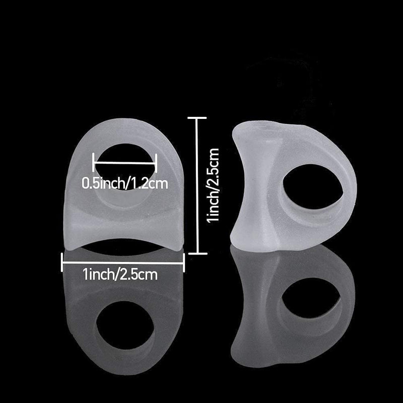 [Australia] - jinlanshop Large Toe Stretcher Toe Caps 4 Gel Toe Separators for Hallux Valgus Correction, for Overlapping Toes, Hammer Toes, Pain Relief 