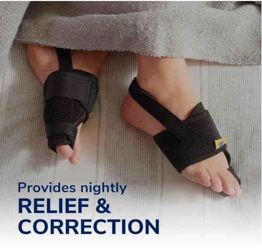 ALINO Bunion Corrector | Adjustable Toe Straightener for Men & Women | Toe Corrector Universal Fit for Left & Right Foot | Leg Finger Straightener