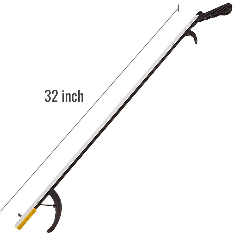 [Australia] - DMI Reacher Grabber Tool for Elderly, Disabled or After Surgery Recovery, Claw Grabber, Reaching Assist Tool, Trash Picker, Hand Gripper, Arm Extension, 32 Inches, Non Folding, Magnetic Claw 32 Inch (Pack of 1) 