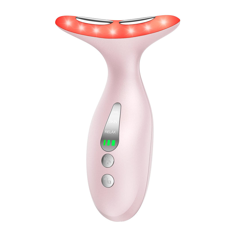 Facial & Neck Massager – Skin Firming, Lifting & Sculpting Tool | Portable LED Light Therapy for Face & Neck Care